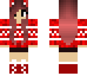 red cat girl edit of edit of edit