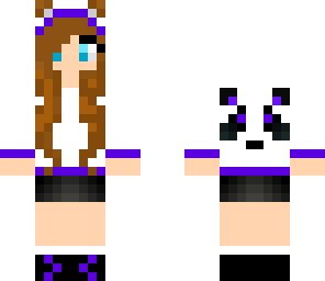 purple panda girl