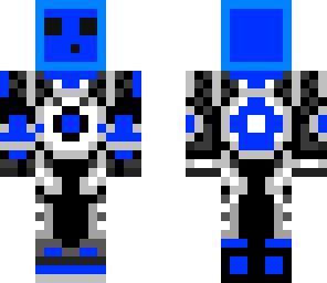 glow blue armored slime