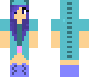 blue girl