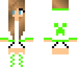 lime green creeper girl