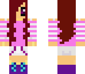 pink neon girl