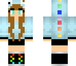 rainbow dinosaur girl