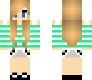 green and white striped girl fixed
