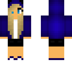 midnight blue hoodie girl