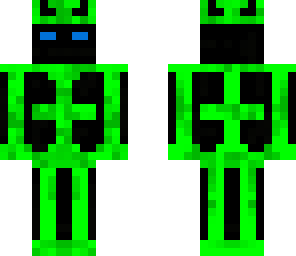 black and green
