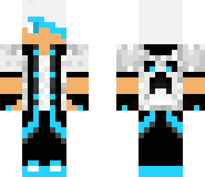 assian with blue highlights