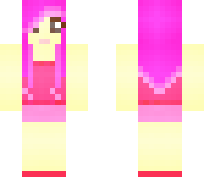 hd skin of pink hair girl