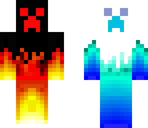 fuego y hielo con gafas
