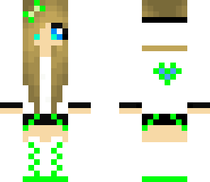green headphone girl