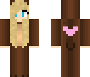 pink bear with fixed helm