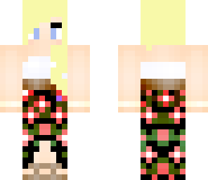floral beach girl edit