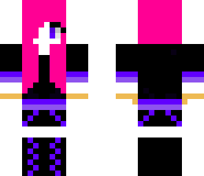 bubble-gum pink haired  girl