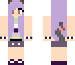 neko purple kitty