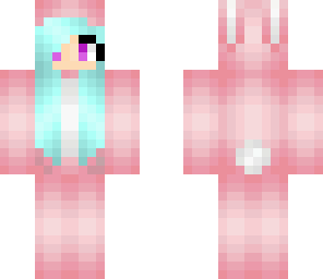 purple eyed bunny girl super cute