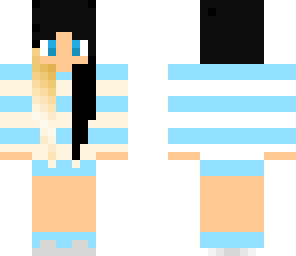 blue and white girl
