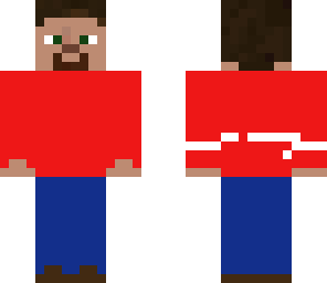 steve in a red suit