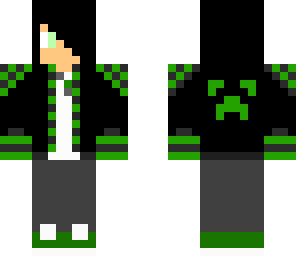 neon green creeper boy