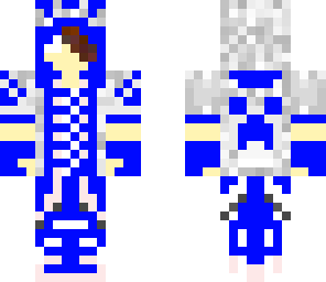 blue herobrine teenager