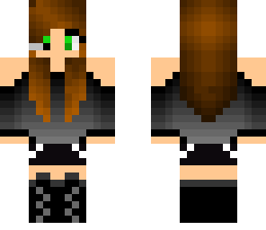 gamer chicka with dark shades of black and grey