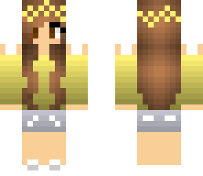 cute yellow flower girl