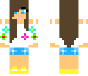 cute summer girl flower top