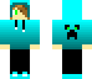 fixed animated aqua creeper guy