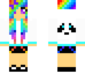 rainbow panda girl