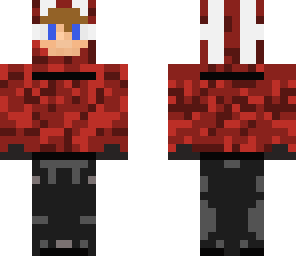 red hoodie