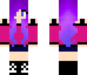 purple haired cutie