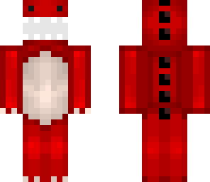red dino penguin suit no face