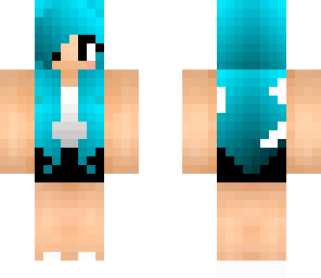 girl with blue hair