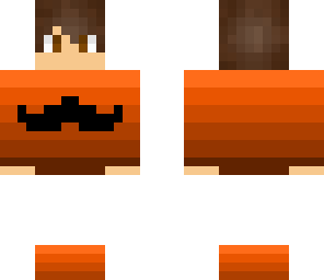 orange mustache