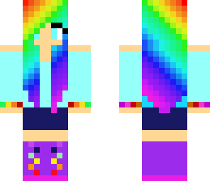 cute rainbow girl