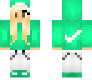 green nike girl