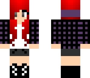 emo girl with red hair