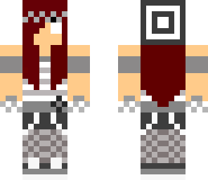 cute red haired girl white eyed