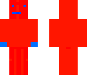 red and blue monster