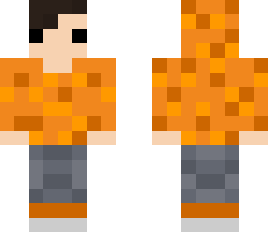 8 - bit orange hoodie