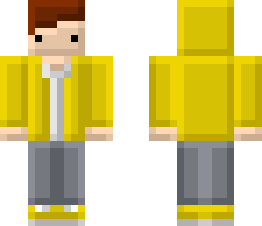 blocky yellow hoodie