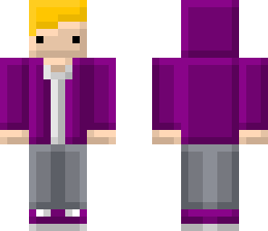 blocky purple hoodie