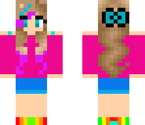 awesome girl rainbow shoes