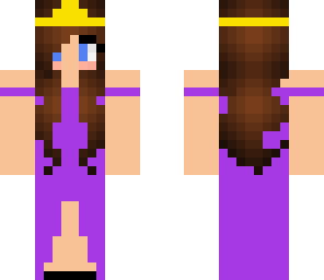 prom queen in purple