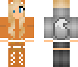 fox and wolf girl