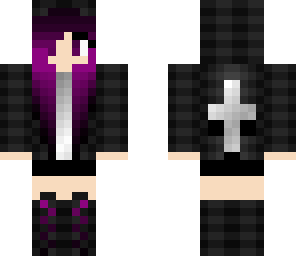 purple emo chick