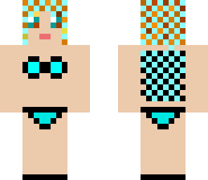 checkered swimsuit