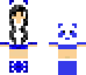 dark blue panda girl