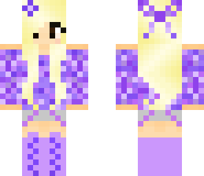 purple sparkle girl