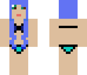 blue bikini