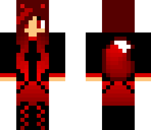 red and black wolf girl